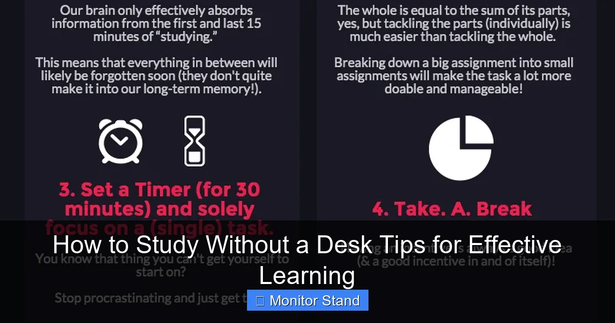 How to Study Without a Desk Tips for Effective Learning