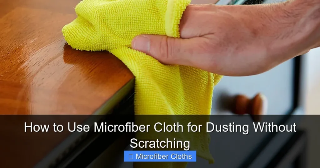 How to Use Microfiber Cloth for Dusting Without Scratching