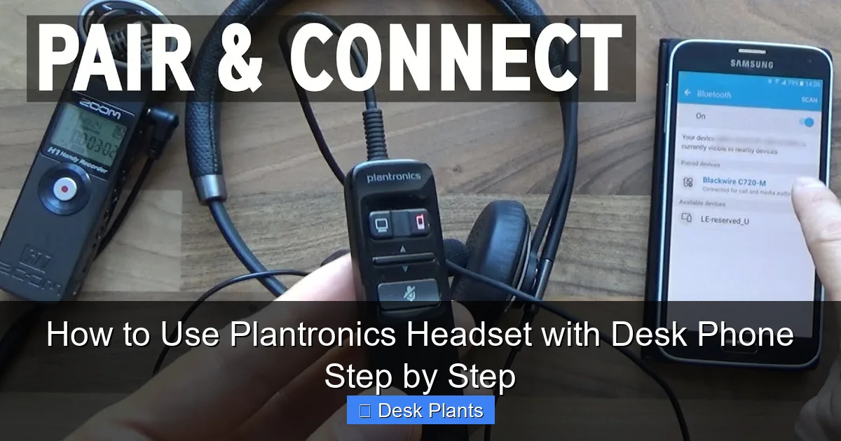 How to Use Plantronics Headset with Desk Phone Step by Step