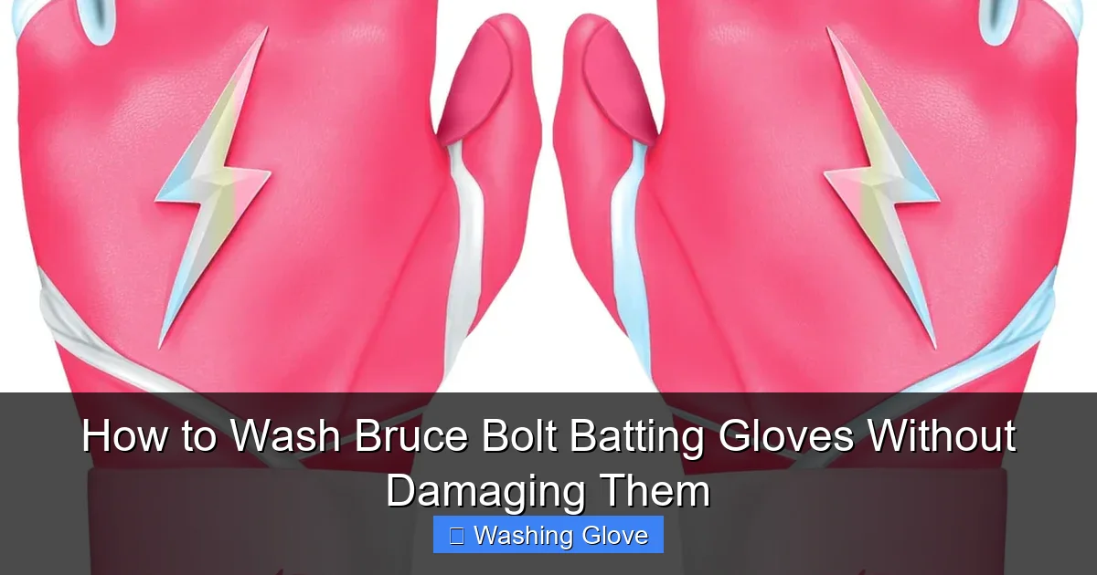 How to Wash Bruce Bolt Batting Gloves Without Damaging Them
