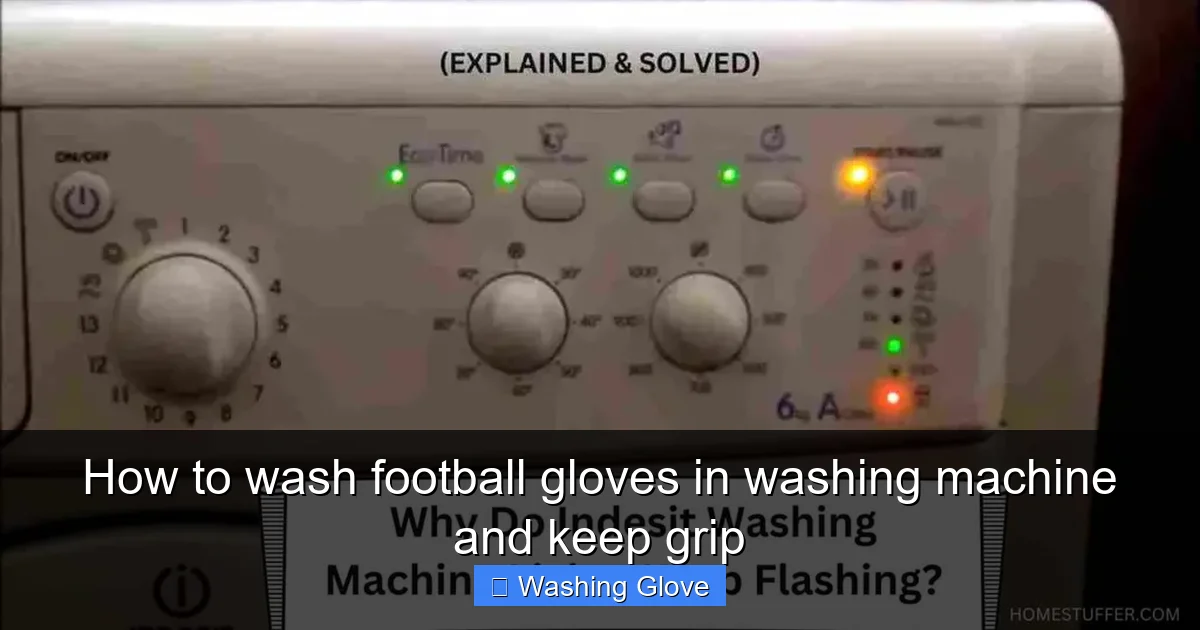 How to wash football gloves in washing machine and keep grip