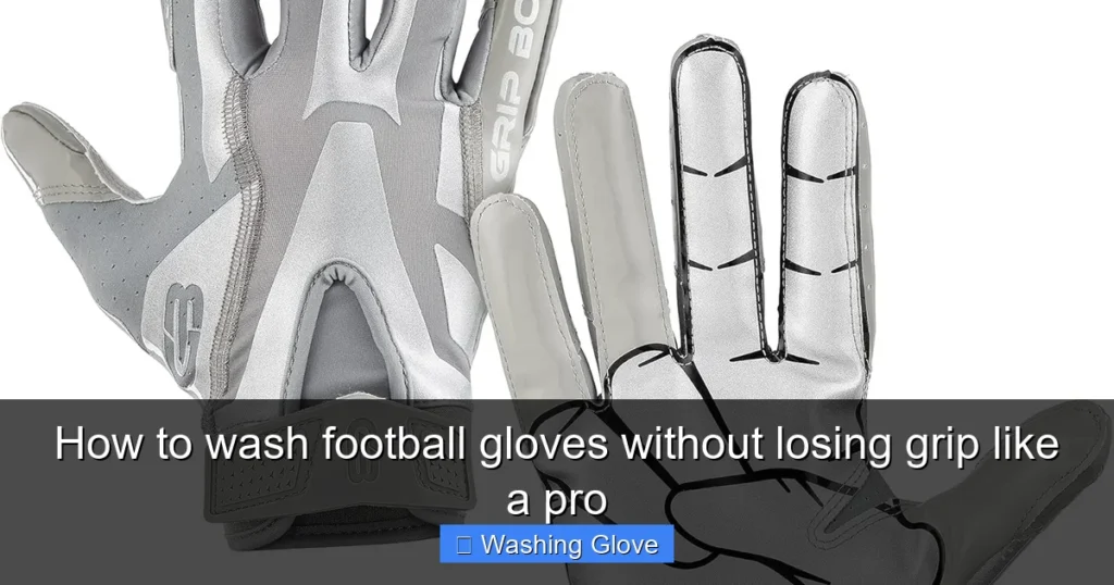 How to wash football gloves without losing grip like a pro