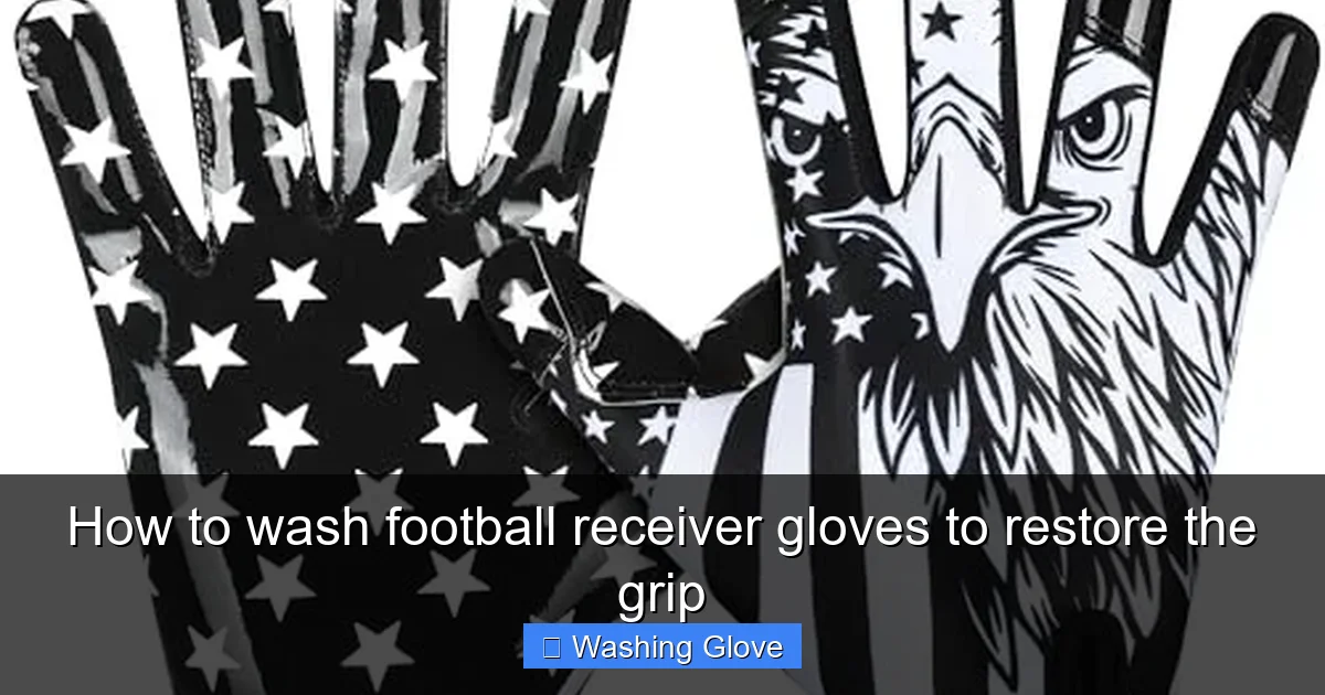 How to wash football receiver gloves to restore the grip
