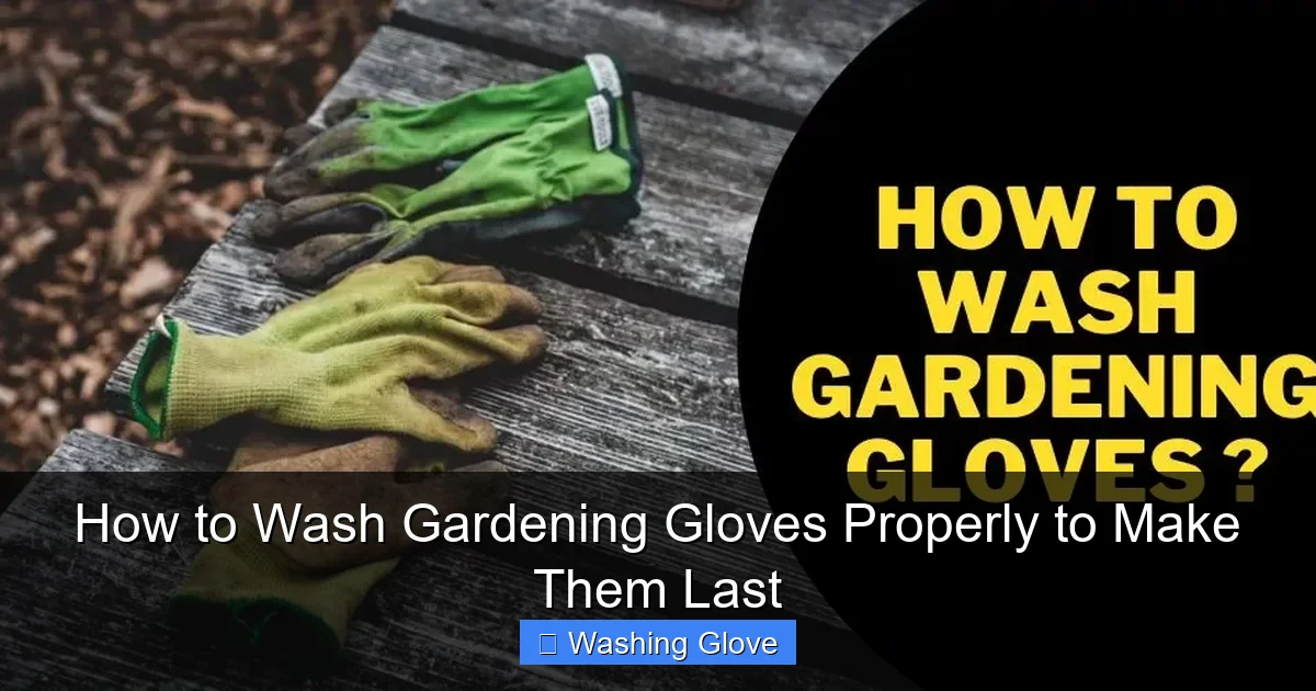 How to Wash Gardening Gloves Properly to Make Them Last