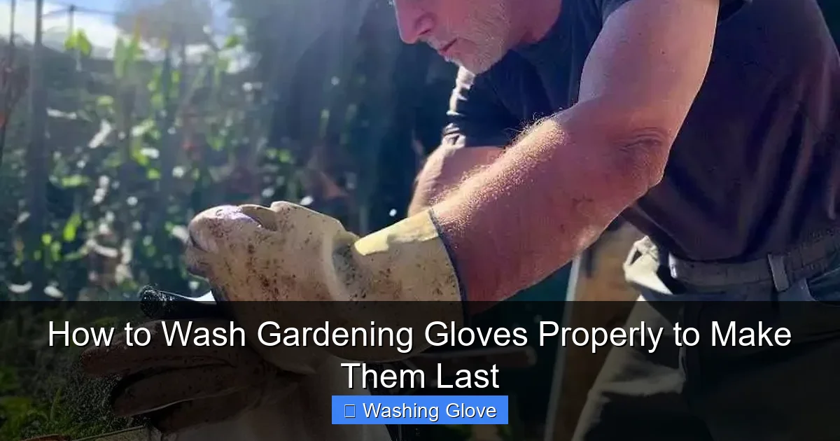How to Wash Gardening Gloves Properly to Make Them Last