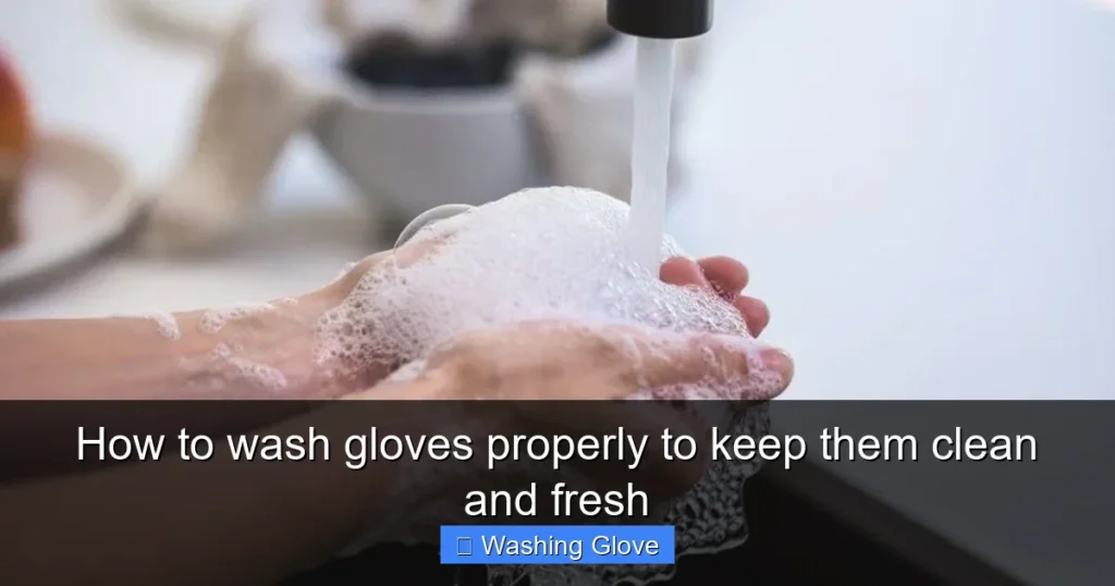 How to wash gloves properly to keep them clean and fresh