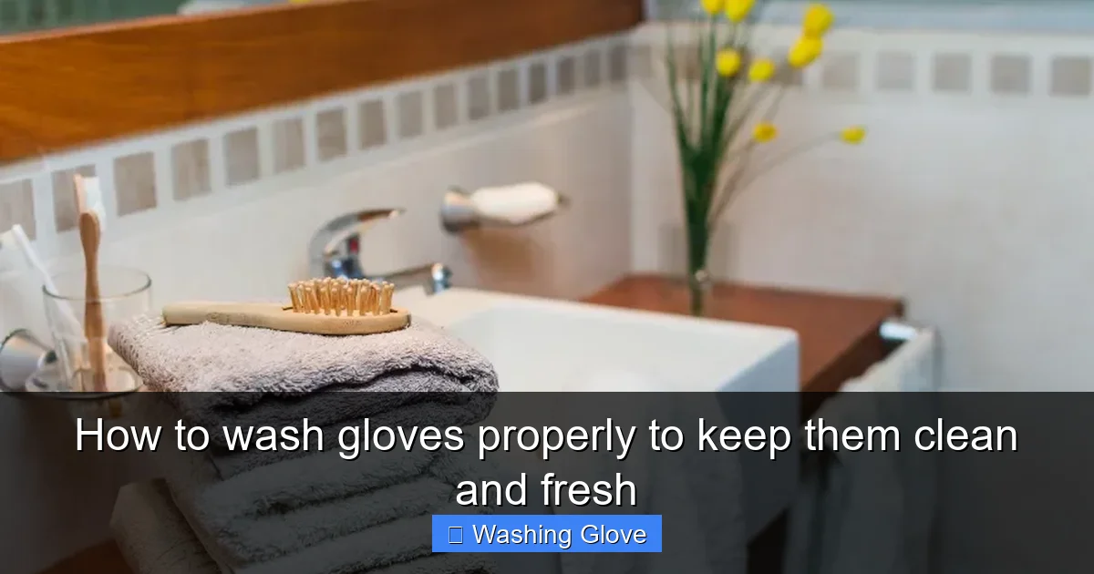 How to wash gloves properly to keep them clean and fresh