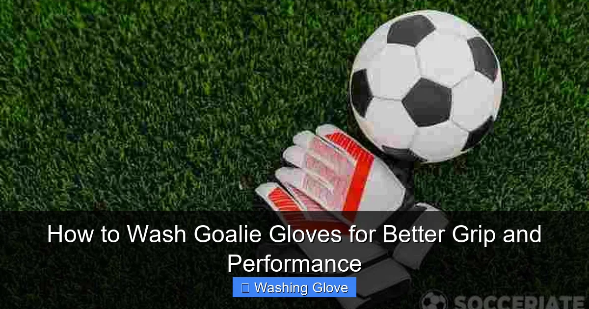 How to Wash Goalie Gloves for Better Grip and Performance