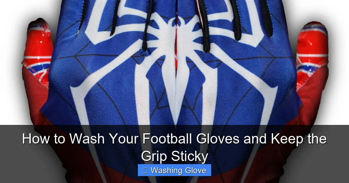How to Wash Your Football Gloves and Keep the Grip Sticky