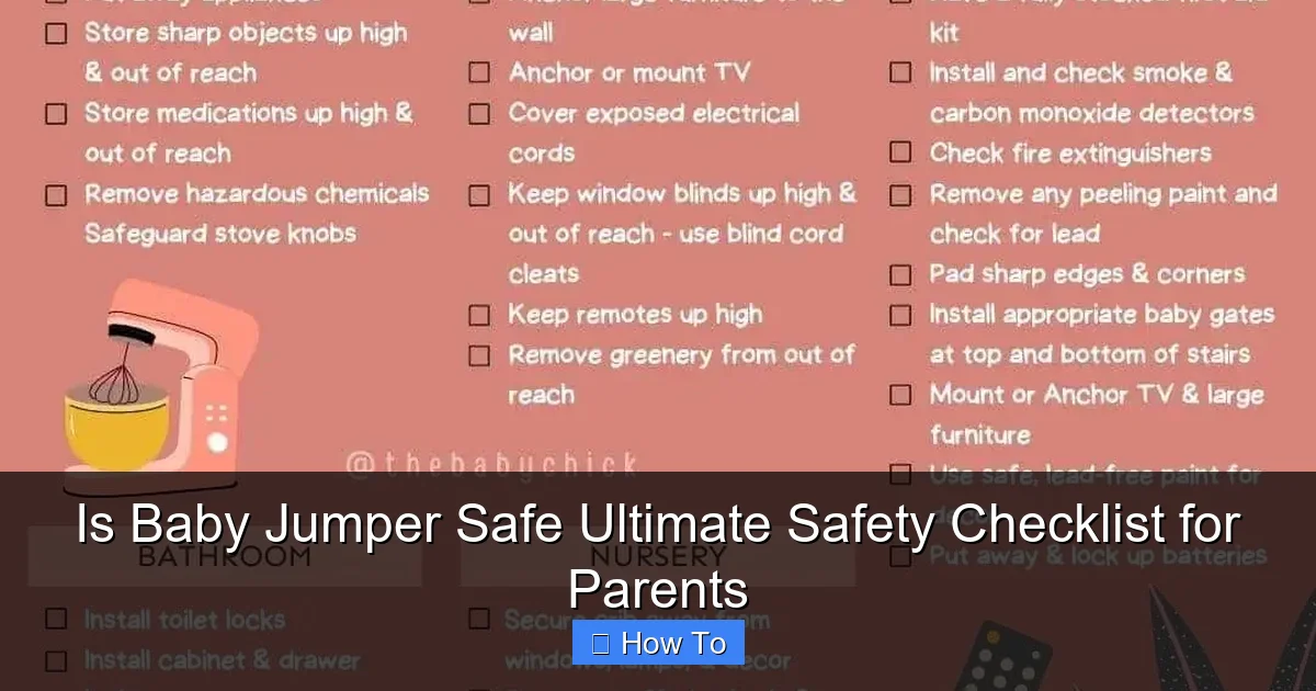 Is Baby Jumper Safe Ultimate Safety Checklist for Parents