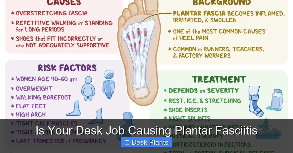 Is Your Desk Job Causing Plantar Fasciitis