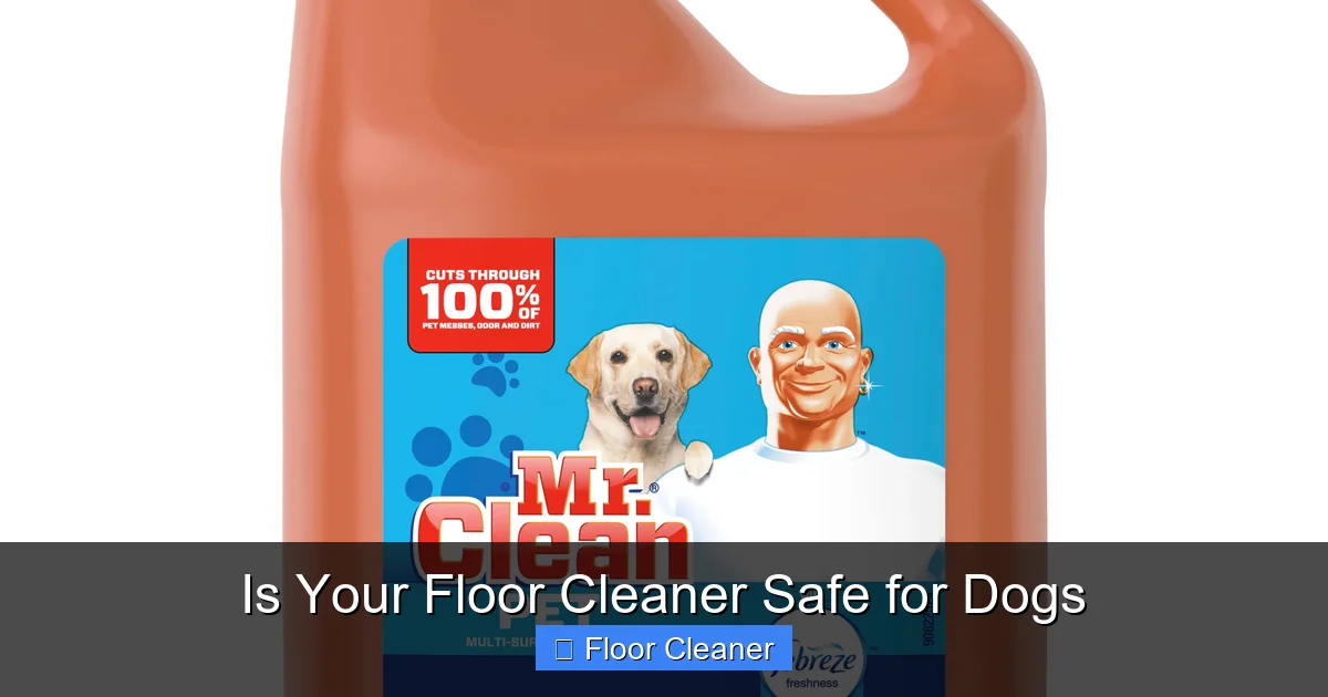 Is Your Floor Cleaner Safe for Dogs