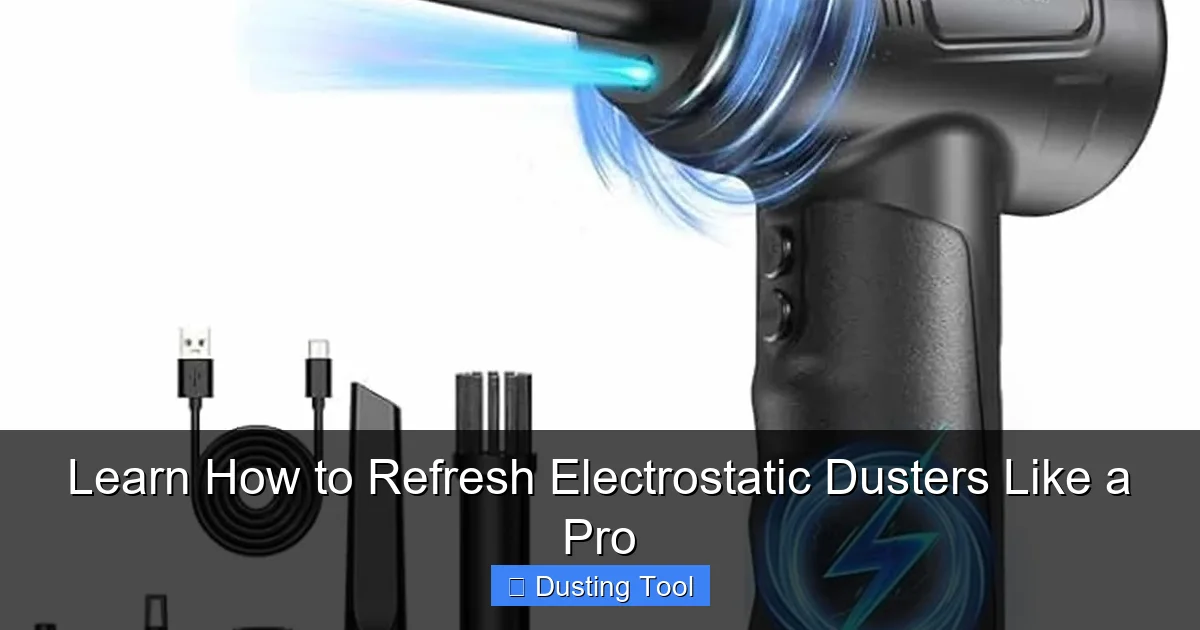 Learn How to Refresh Electrostatic Dusters Like a Pro