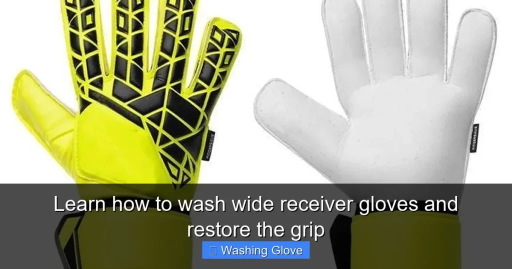 Learn how to wash wide receiver gloves and restore the grip