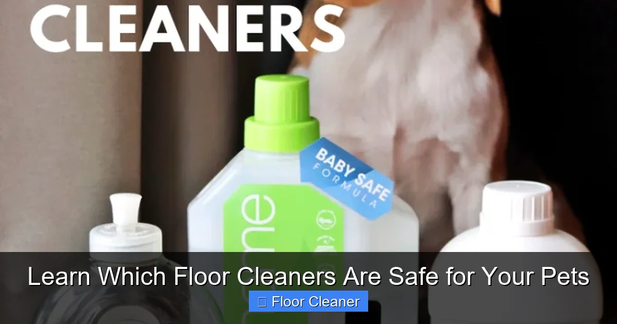 Learn Which Floor Cleaners Are Safe for Your Pets