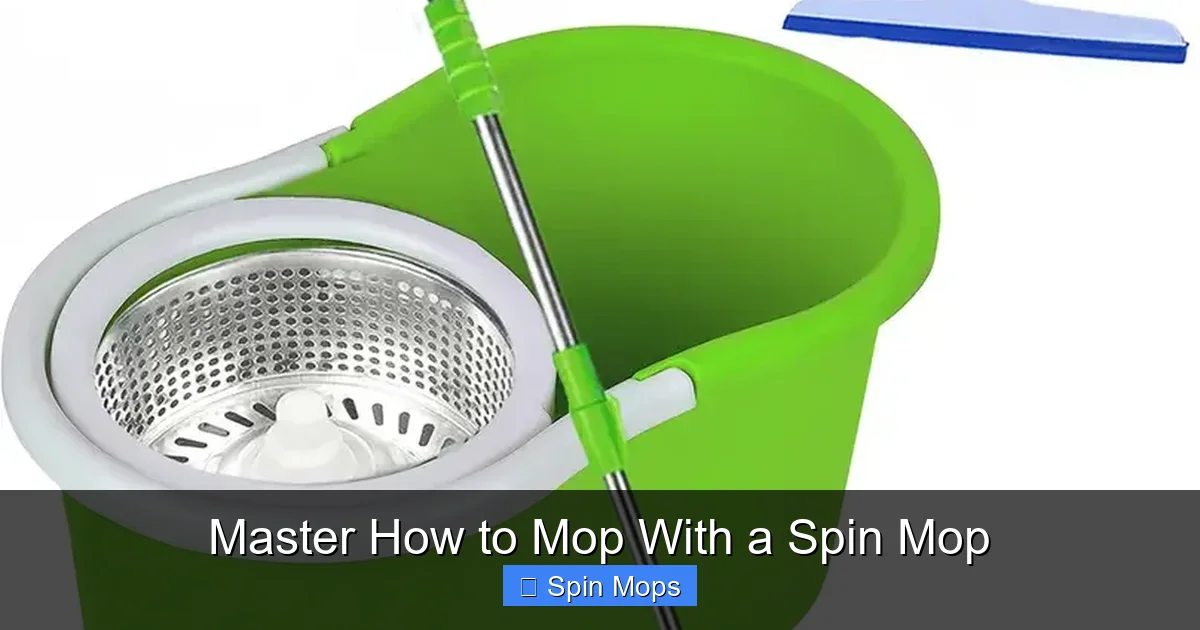 Master How to Mop With a Spin Mop