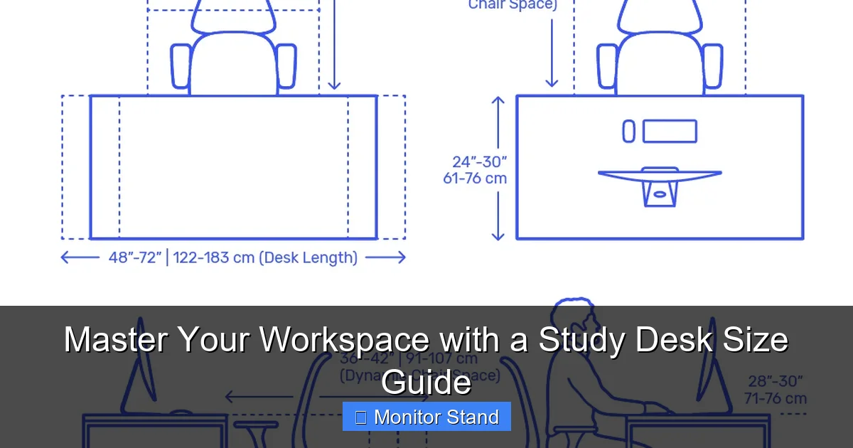Master Your Workspace with a Study Desk Size Guide