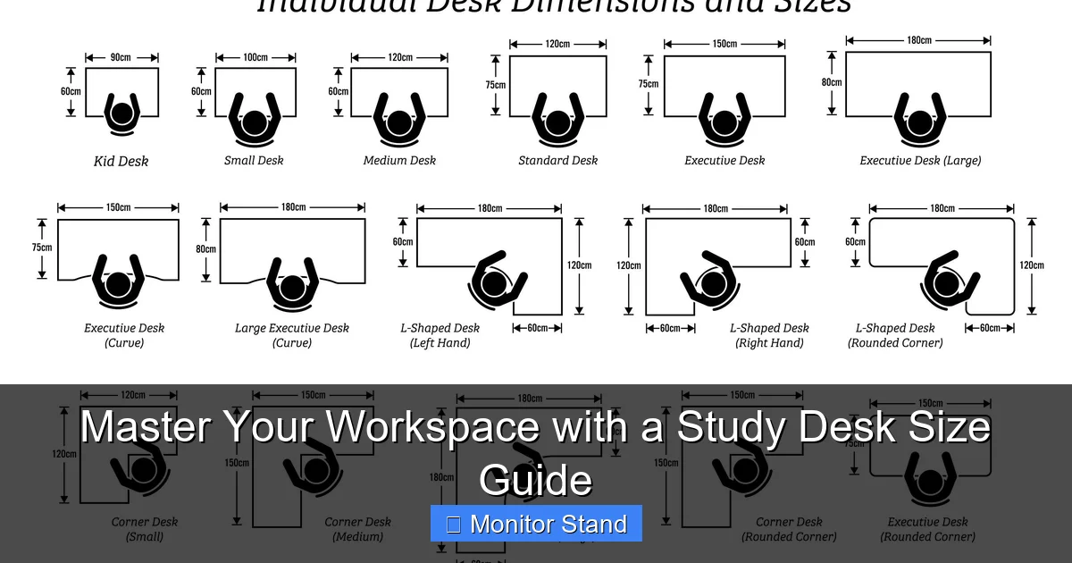 Master Your Workspace with a Study Desk Size Guide