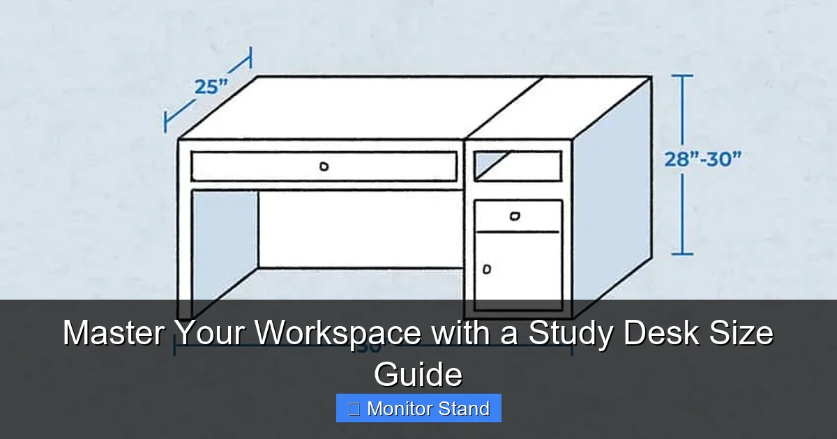 Master Your Workspace with a Study Desk Size Guide