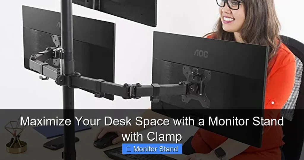 Maximize Your Desk Space with a Monitor Stand with Clamp