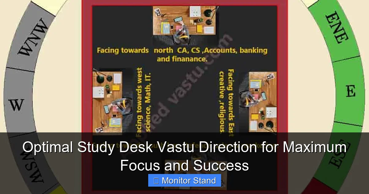 Optimal Study Desk Vastu Direction for Maximum Focus and Success