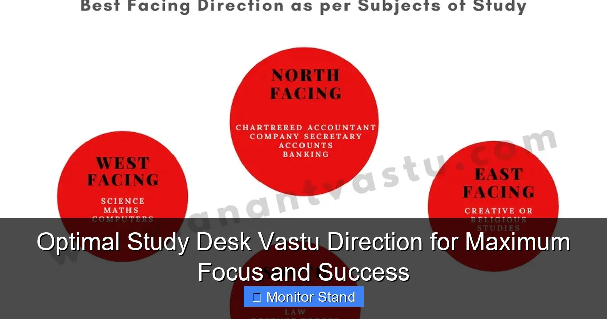 Optimal Study Desk Vastu Direction for Maximum Focus and Success