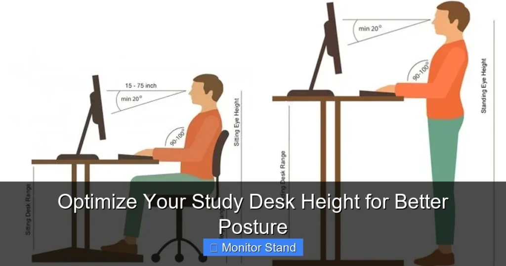 Optimize Your Study Desk Height for Better Posture