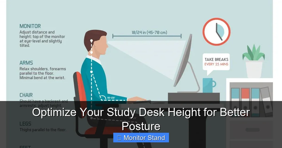 Optimize Your Study Desk Height for Better Posture