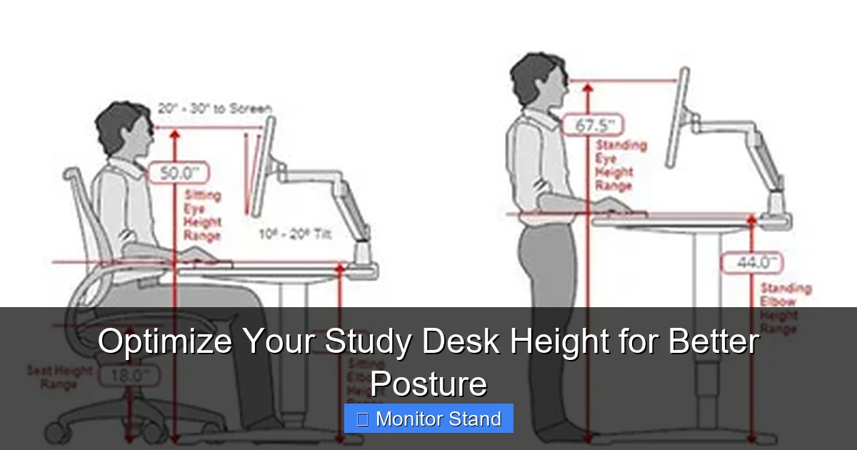 Optimize Your Study Desk Height for Better Posture