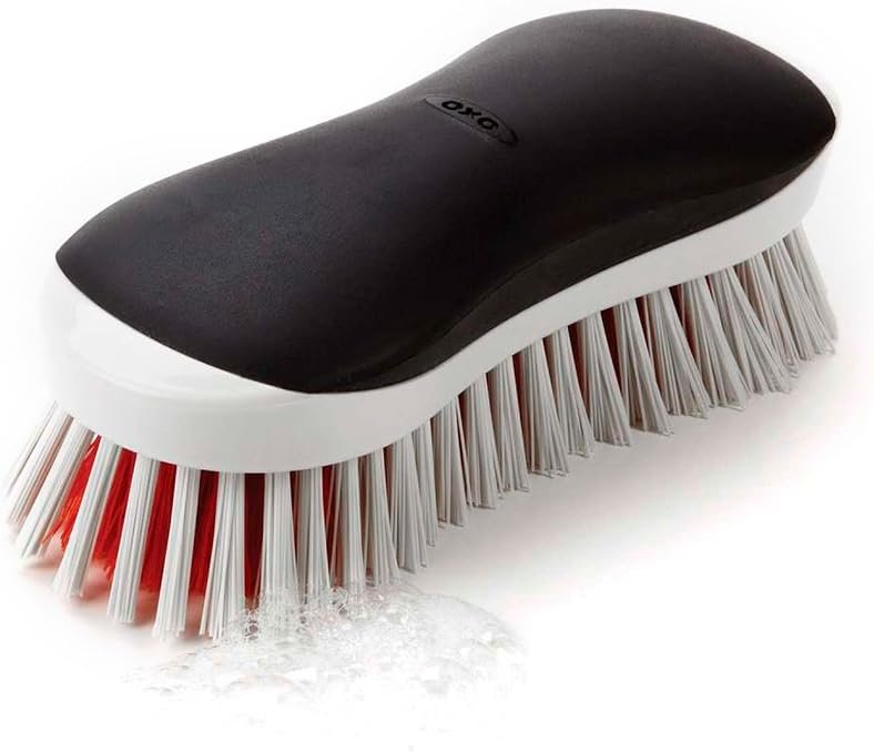 OXO Good Grips Heavy Duty Scrub Brush with Stiff Bristles for Tough Cl