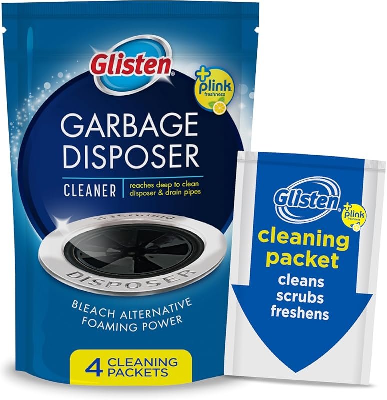 Glisten Garbage Disposer Cleaner and Freshener with Lemon Scent, Foami