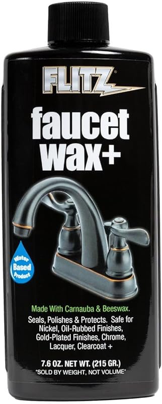 Flitz Faucet Wax Plus Water Based Cleaner and Polisher for Metal Surfa