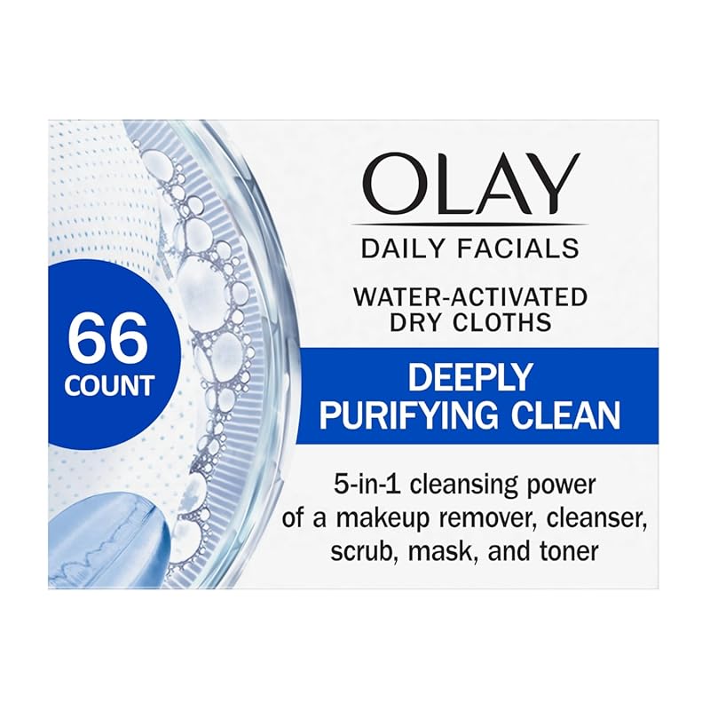 Olay Daily Facial Cleansing Wipes, Fragrance-Free Makeup Remover Cloth