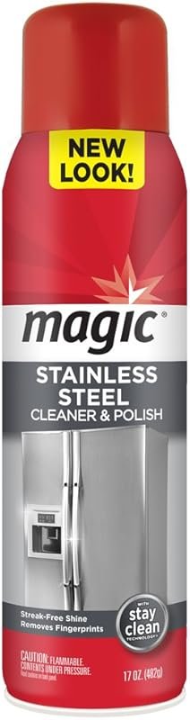 Magic Stainless Steel Cleaner Aerosol, 17 oz, Removes Fingerprints, Re