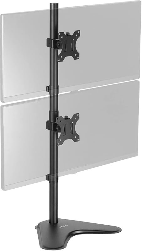 VIVO Dual Vertical Monitor Stand for Two Ultrawide Screens up to 34 in