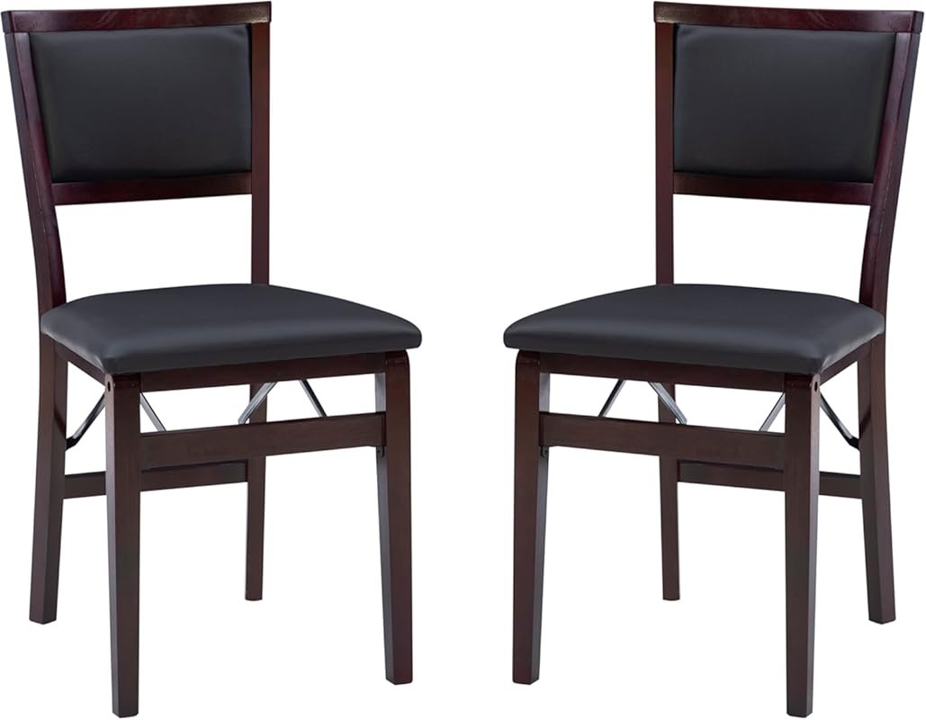Linon Keira Pad Folding Chair, Set of 2, Engineered Wood