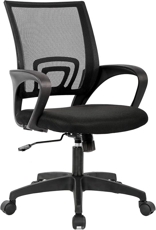 BestOffice | Ergonomic Office Chair | Mid-Back Swivel Desk Chair | Bre