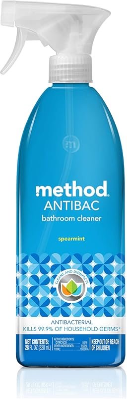 Method Antibacterial Bathroom Cleaner with Spearmint Removes Mold and 