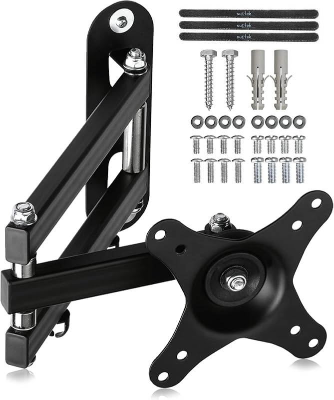 Suptek articulating wall mount for 15 to 32 inch monitors, full motion