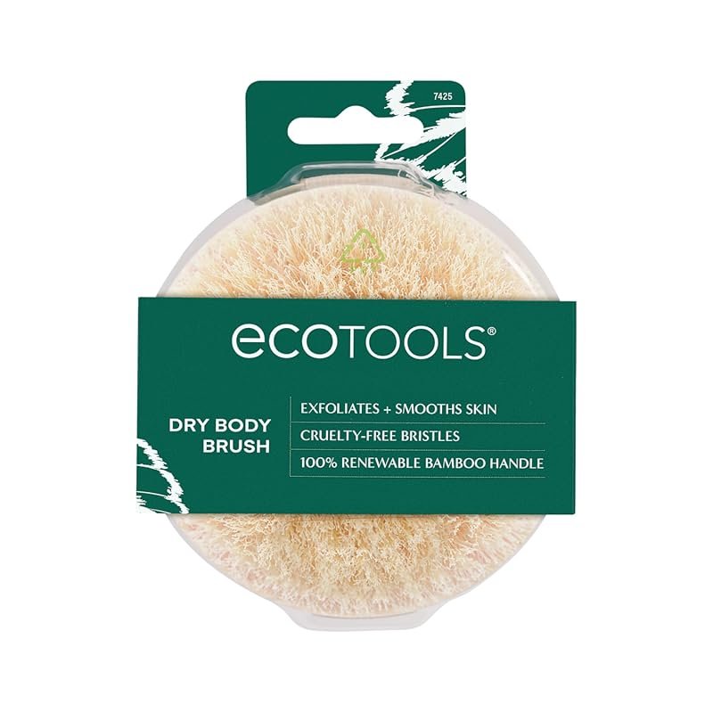 EcoTools Dry Body Scrub Brush with Cruelty-Free Bristles for Exfoliati
