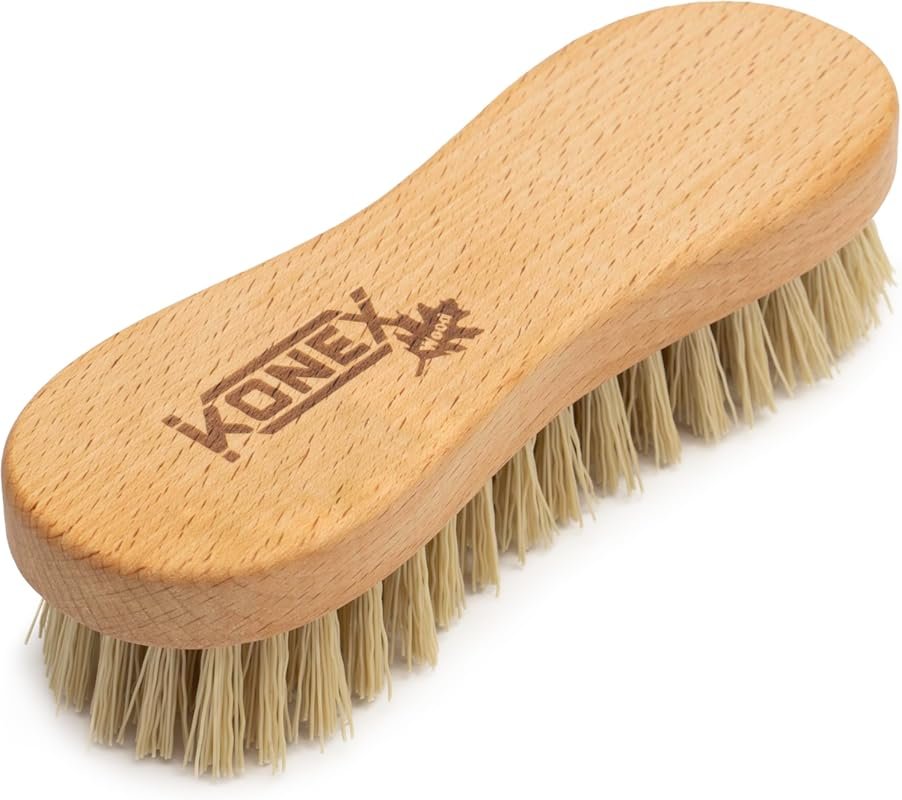 KONEX Heavy-Duty Handheld Scrub Brush, Nylon Stiff Bristles and Durabl