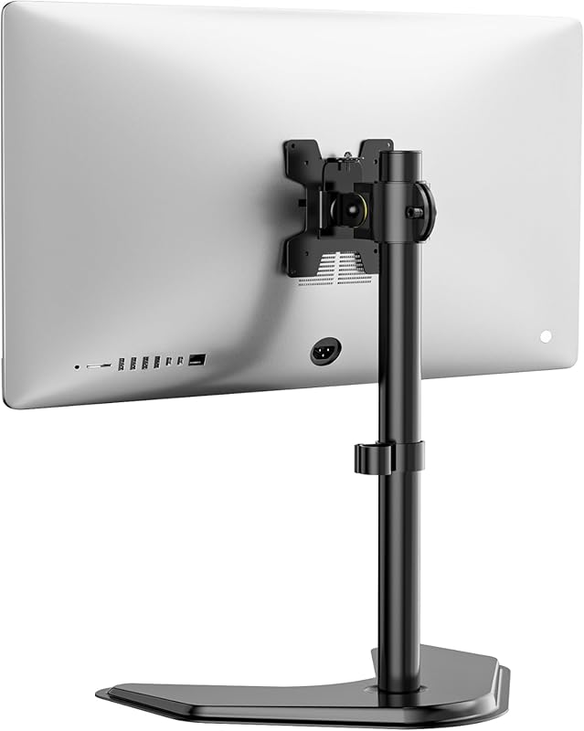 WALI single monitor stand for up to 32 inch screens, freestanding VESA