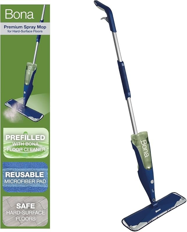 Bona Premium Motion Multi-Surface Floor Spray Mop with Cleaning Soluti