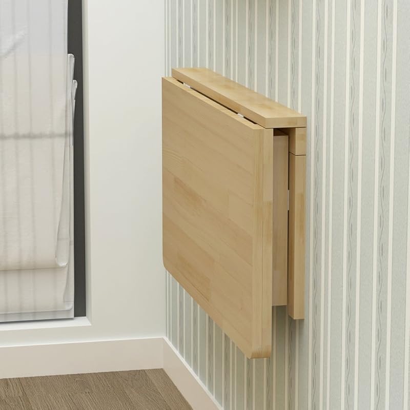 Solid Wood Wall-Mounted Folding Table 23.6