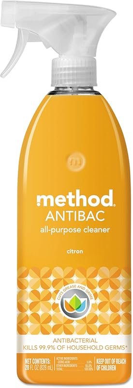 Method Antibacterial All-Purpose Cleaner Spray with Citron Scent to Ki