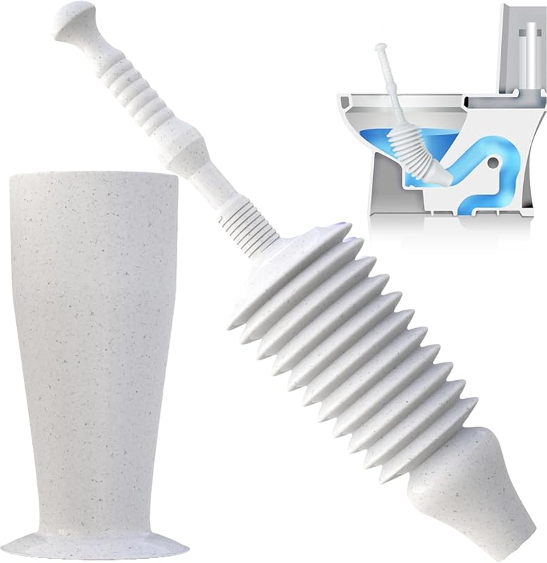 Luigi’s Heavy Duty Bellows Toilet Plunger for Low Flow Toilets with Ef