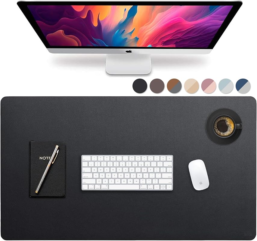 Vine Creations Large Dual-Sided Leather Desk Pad