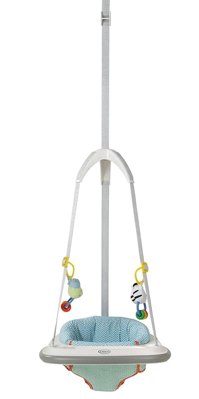 Graco Bumper Doorway Jumper with Adjustable Height Play Tray and Machi