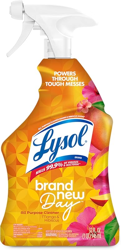 Lysol All-Purpose Cleaner Spray for Kitchen and Bathroom, Mango & Hibi