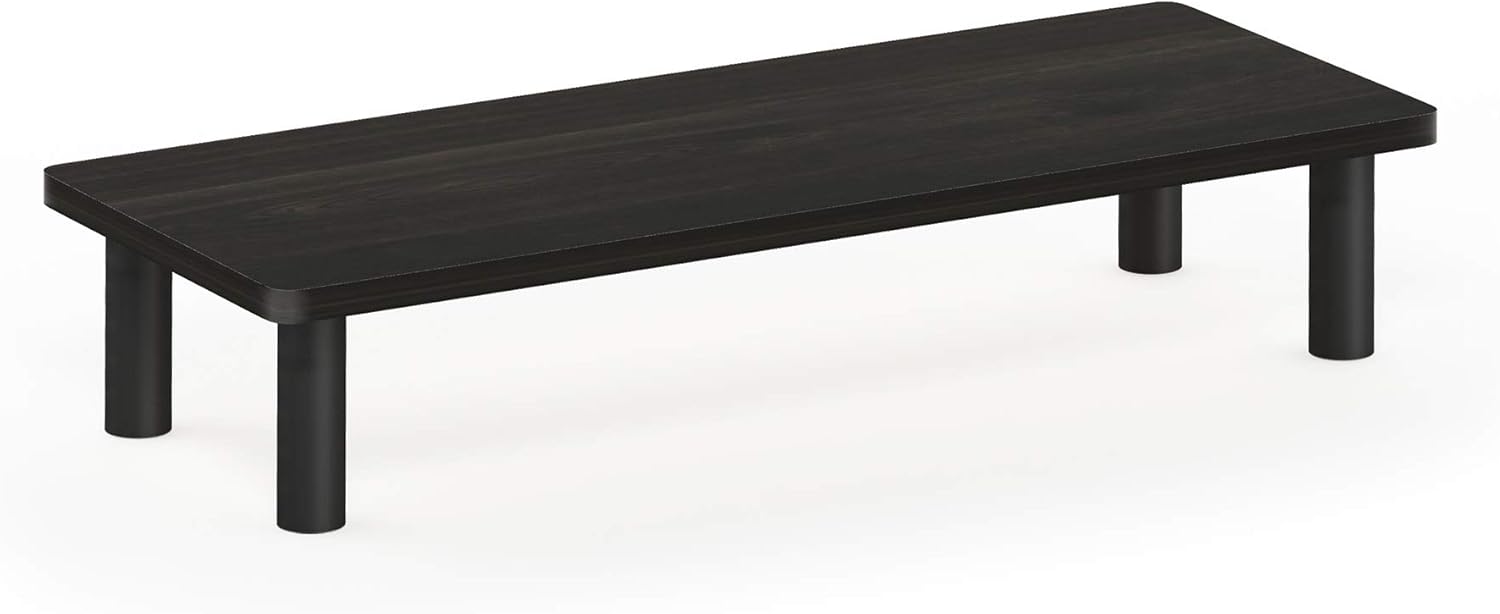 Furinno Turn N Tube monitor riser stand in espresso black compact ligh